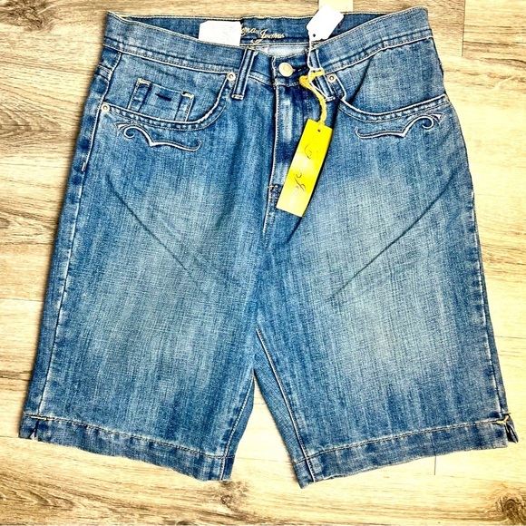 Zena Pants - Zena VTG Y2K 90s Western Boho Denim Cowboy Shorts